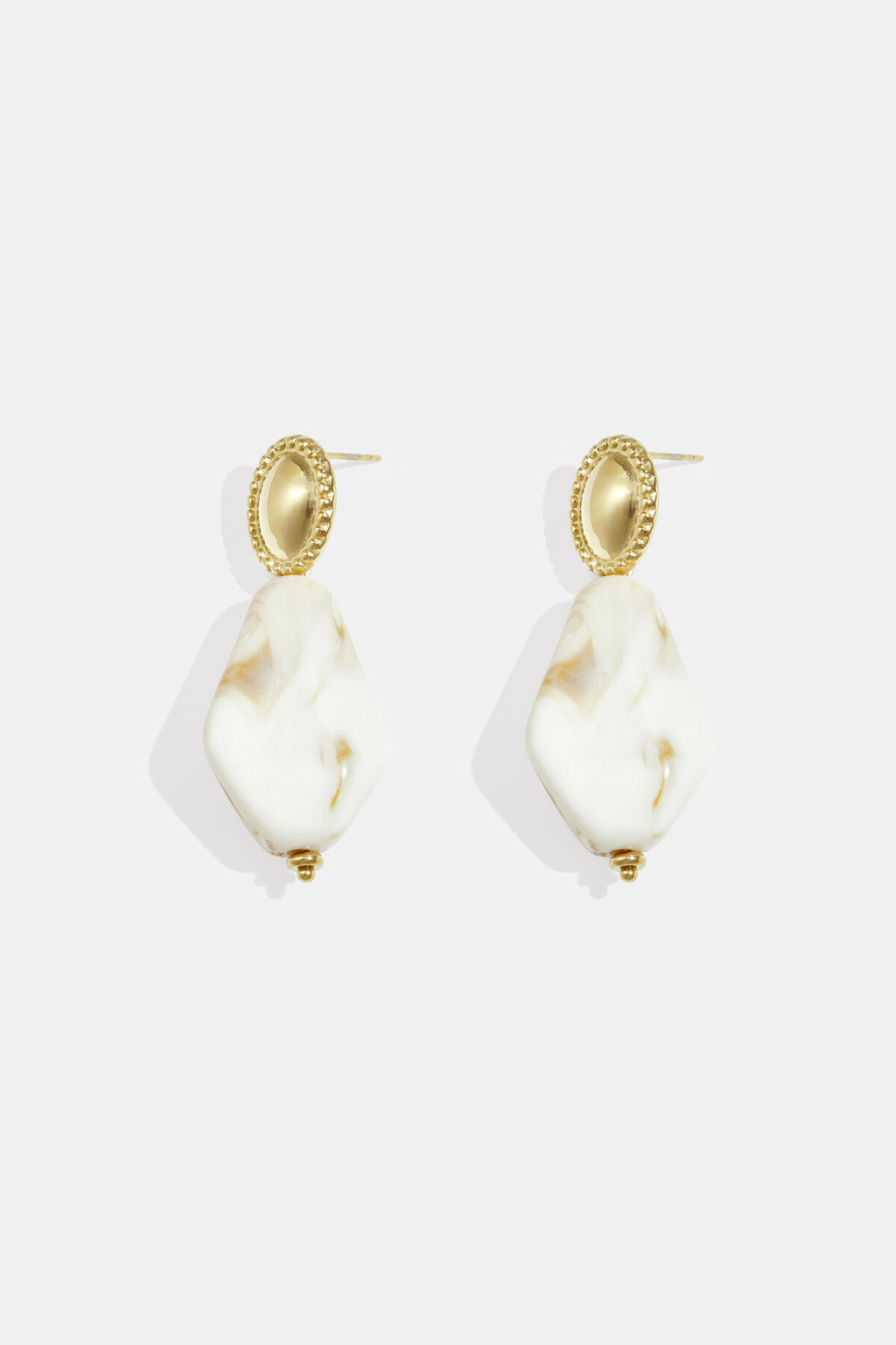 Oorbellen Met Natuursteen Look