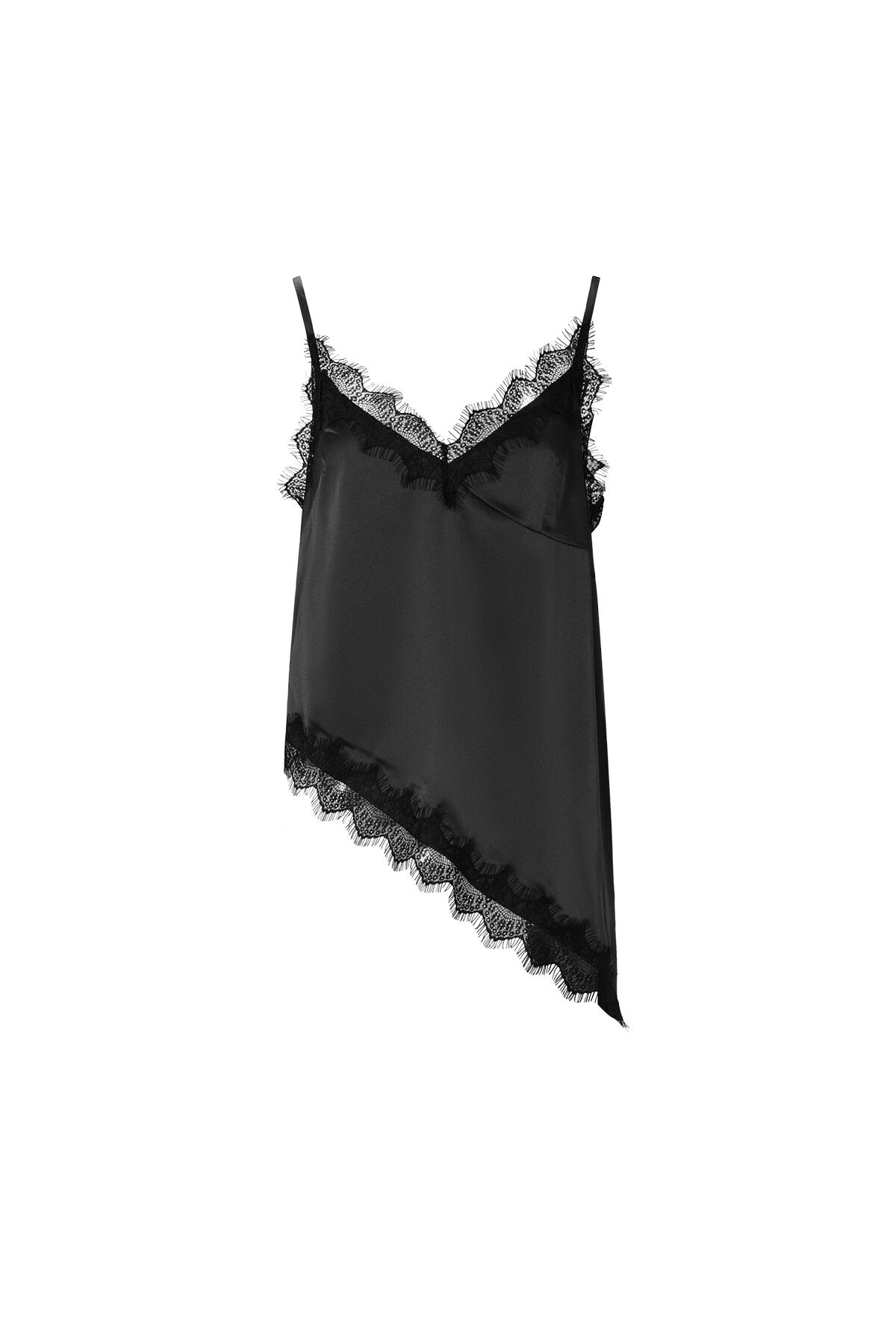Sexy Tank Top met Kanten Paneel