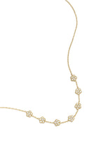 Elegante Ketting Met Bloemvormige Zirkoonhanger 
