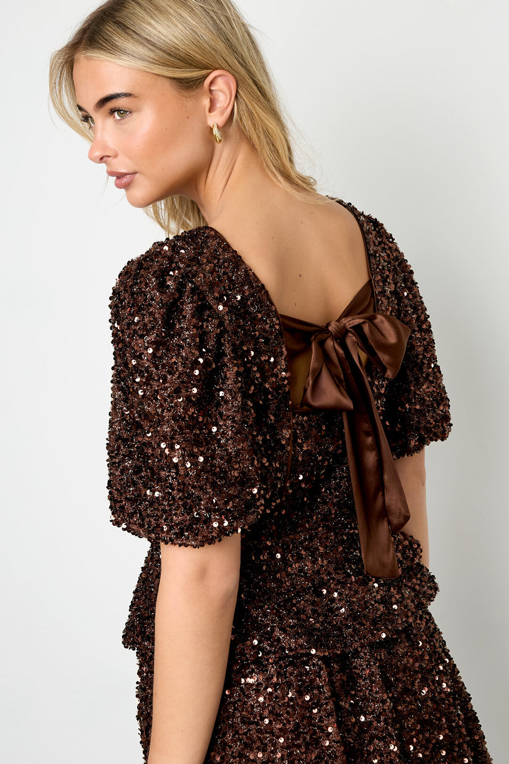 Elegante sequin weven top