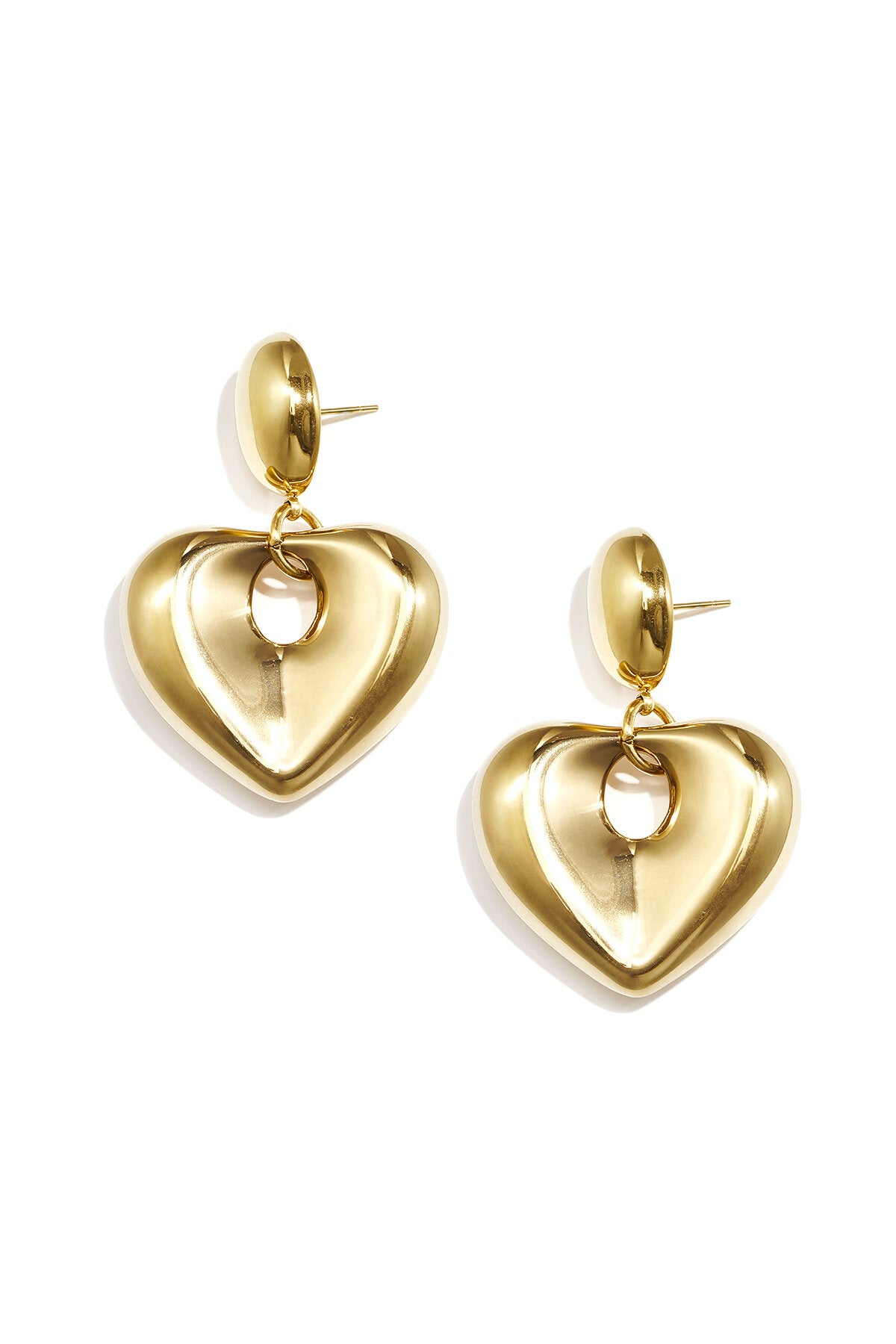 Statement Puffy Hart Oorbellen