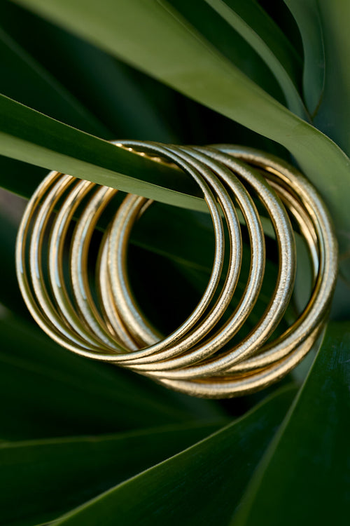 Bangle Met Brushed Effect- 6 Mm