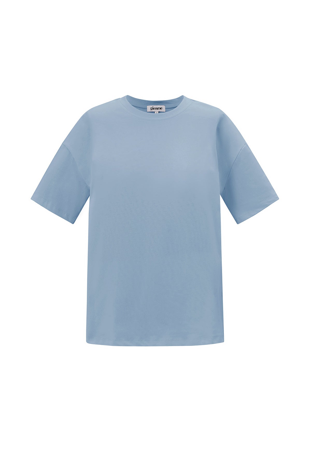 T-shirt Casual Solide Kleur