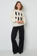 Gebreide Truien Casual Letters