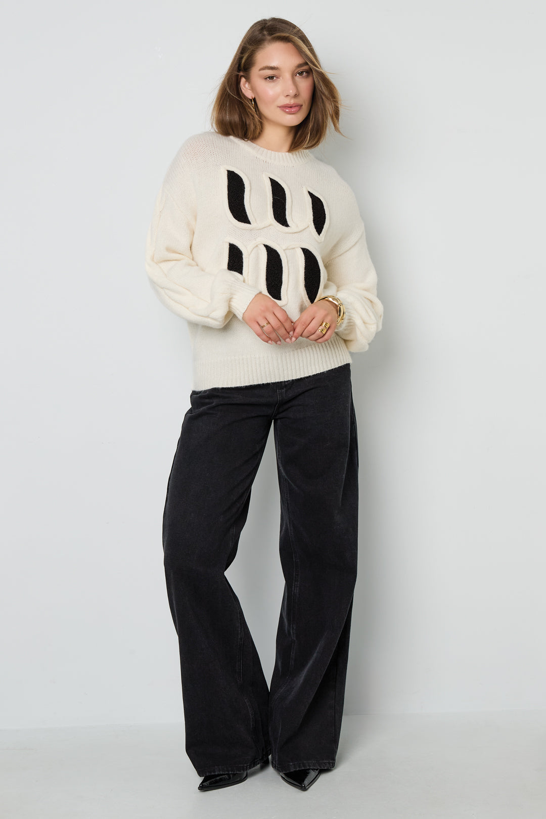 Gebreide Truien Casual Letters