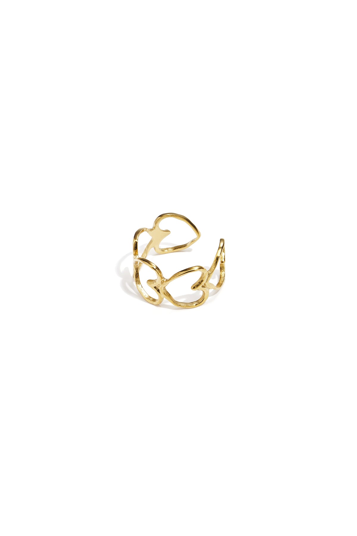 Elegante Ring Met Harten