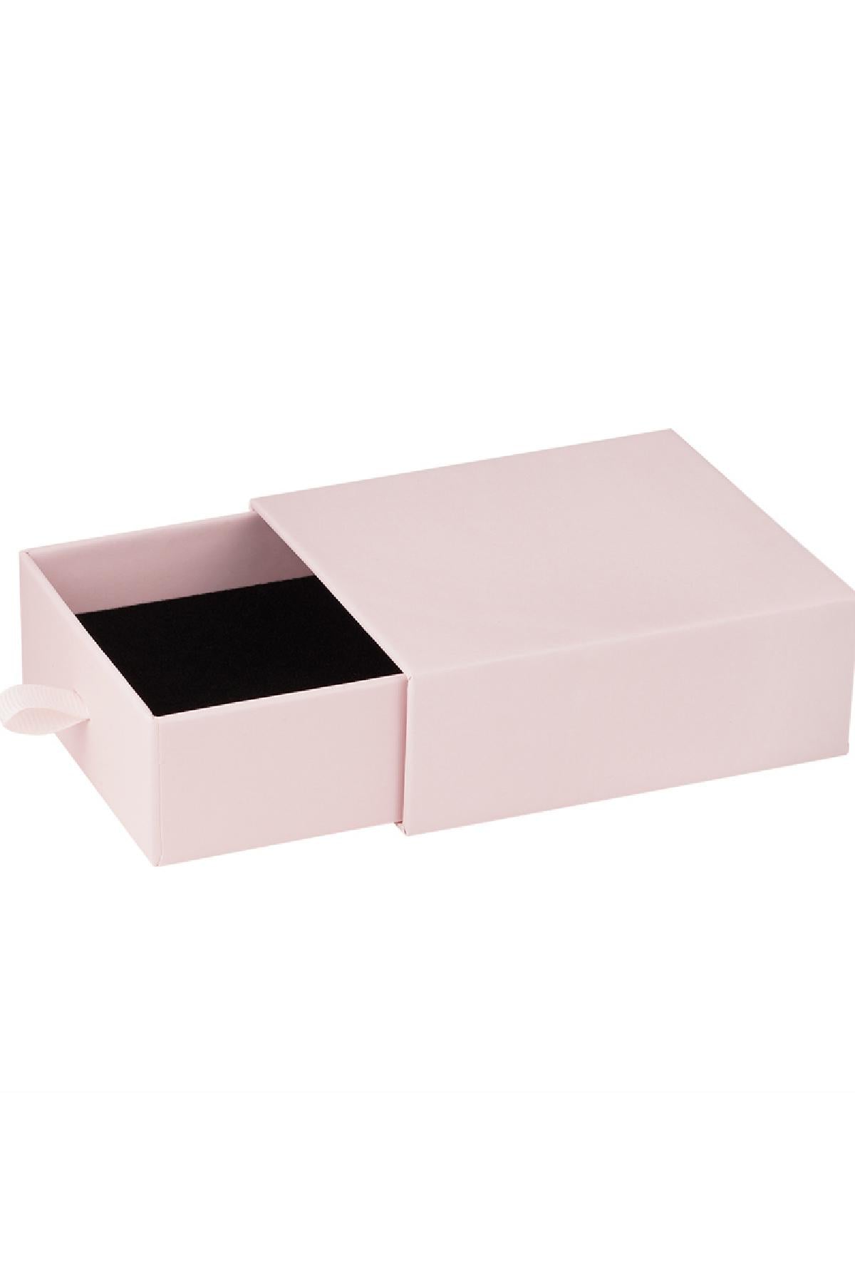 Uitschuifbare Juwelendoos Roze Papier