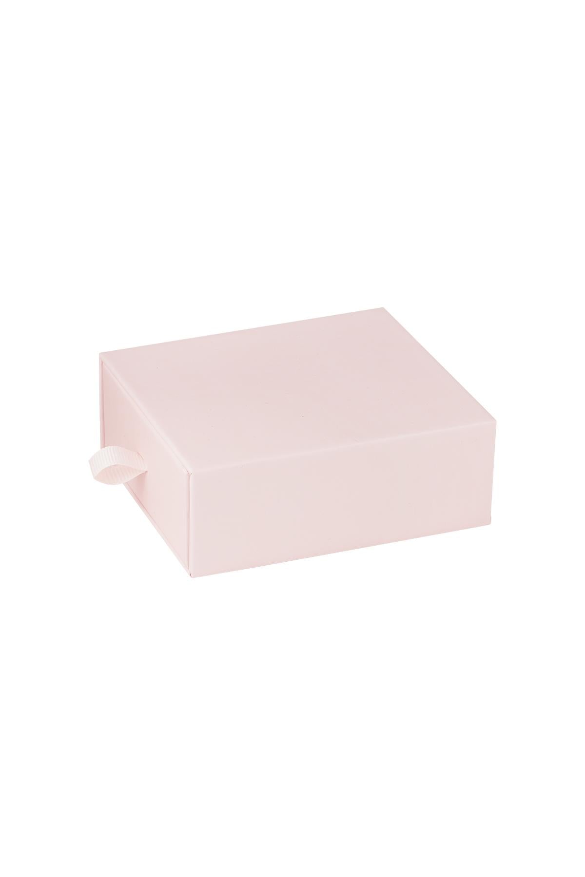 Uitschuifbare Juwelendoos Roze Papier