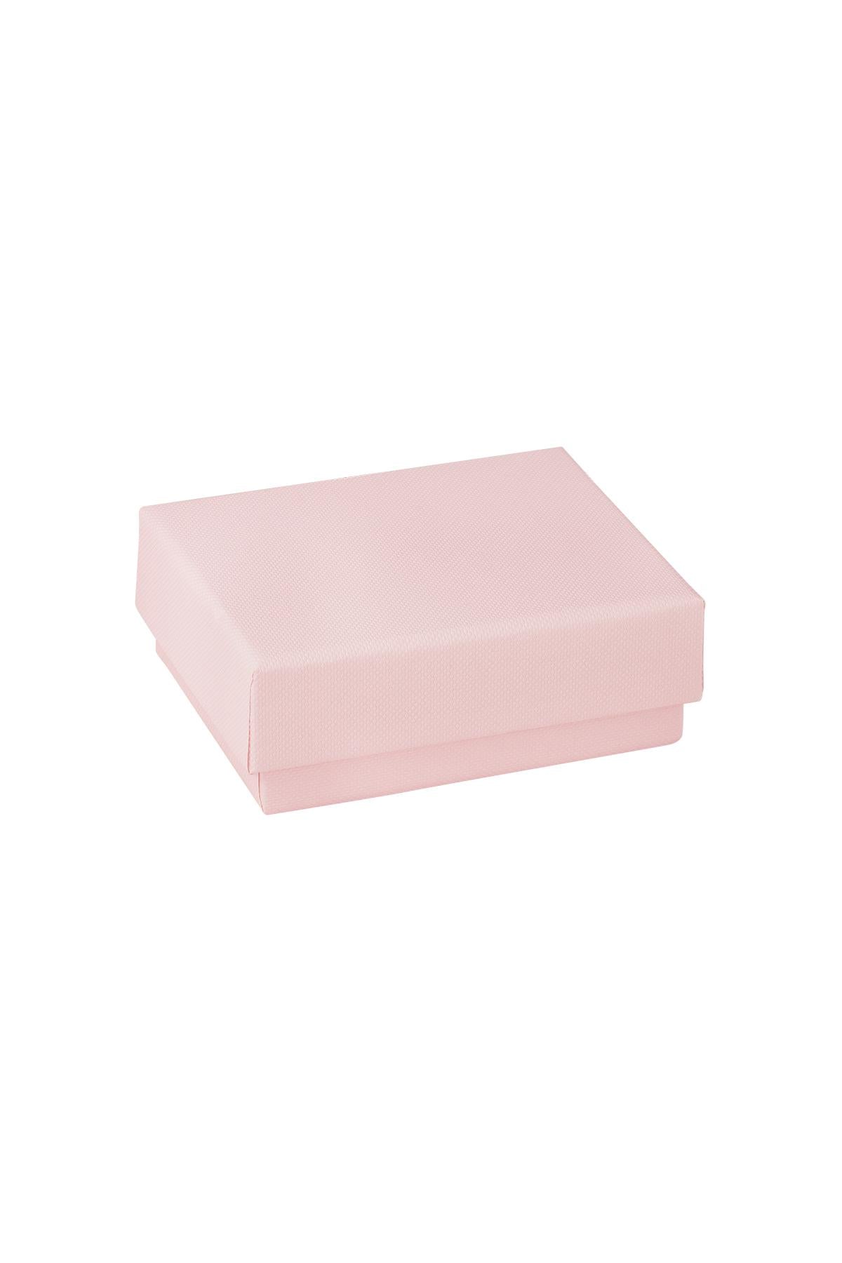 Sieradendoos Met Los Deksel Roze Papier