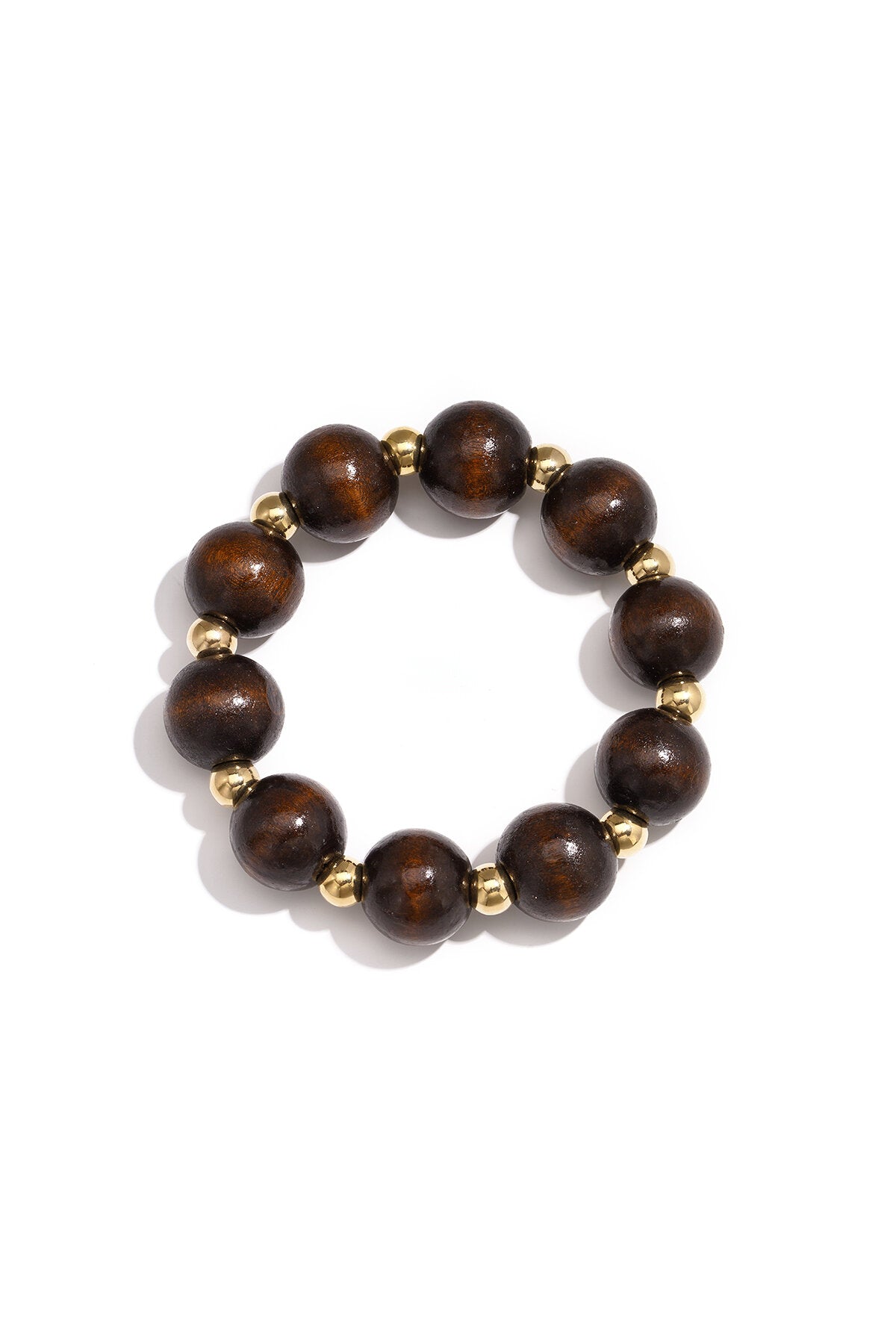 Chique Houten Kralenarmband