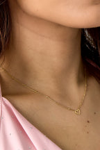 Minimalistische Ketting Open Hart 