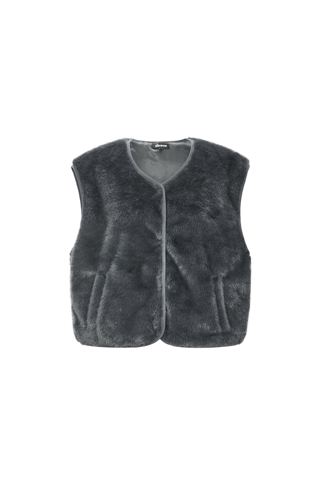 Mouwloos Vest Van Imitatiebont