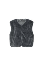 Mouwloos Vest Van Imitatiebont