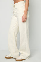 Jeans Met Vetersluiting