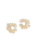 Koperen Oorbellen Geometrisch Elegant Kerst Luxe Serie