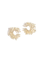 Koperen Oorbellen Geometrisch Elegant Kerst Luxe Serie