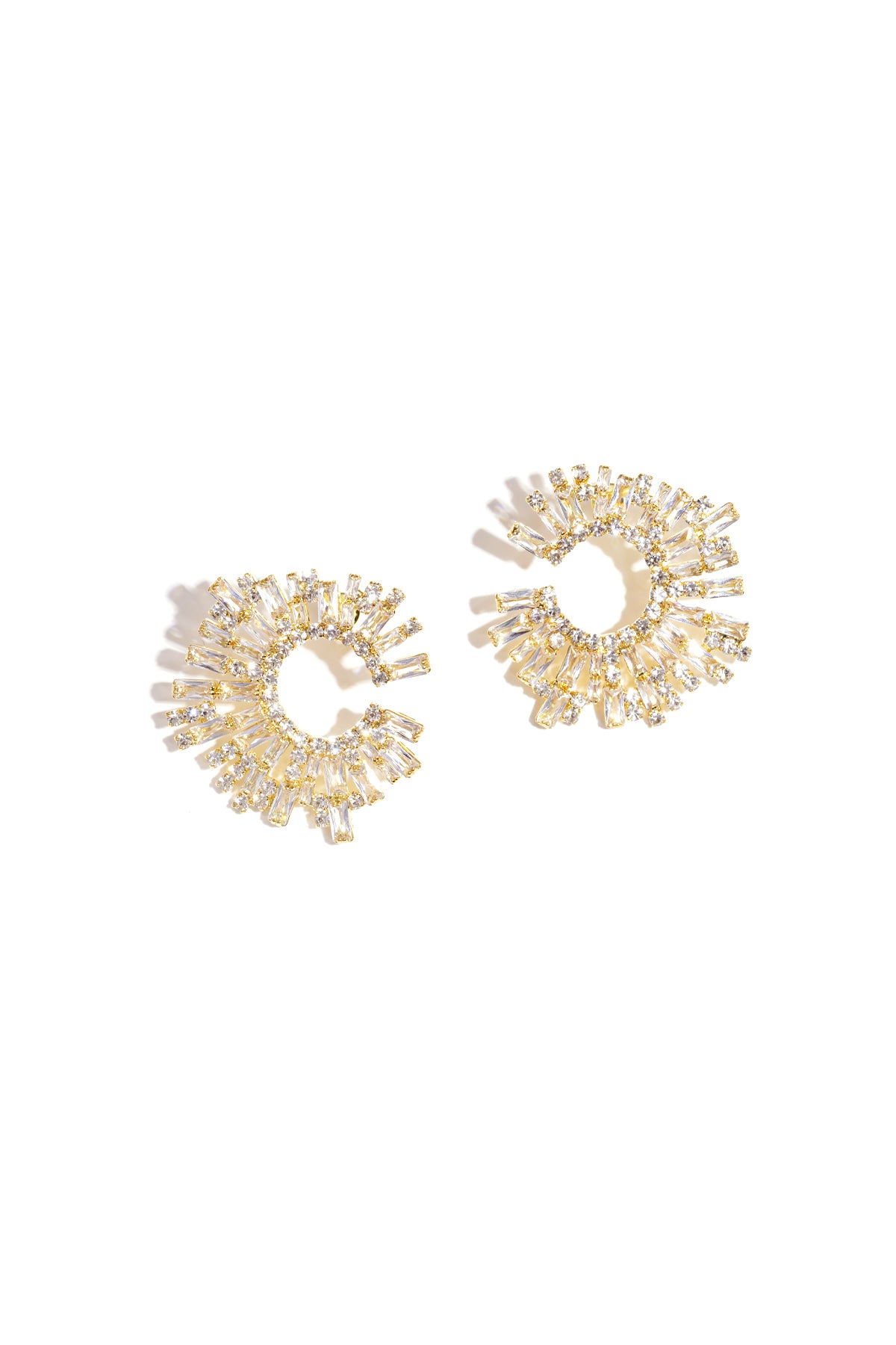 Koperen Oorbellen Geometrisch Elegant Kerst Luxe Serie