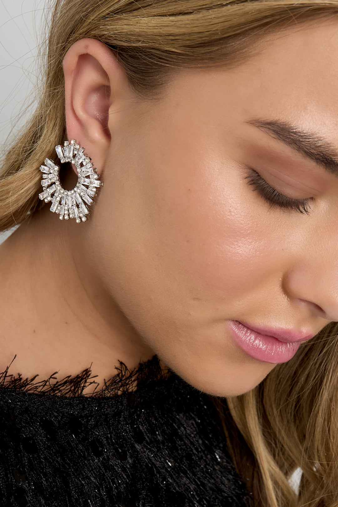 Koperen Oorbellen Geometrisch Elegant Kerst Luxe Serie
