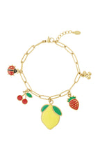 Elegante 14K Verguld Fruit Charme Armband