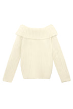 Recycled Polyester Blend Truien Off-Shoulder