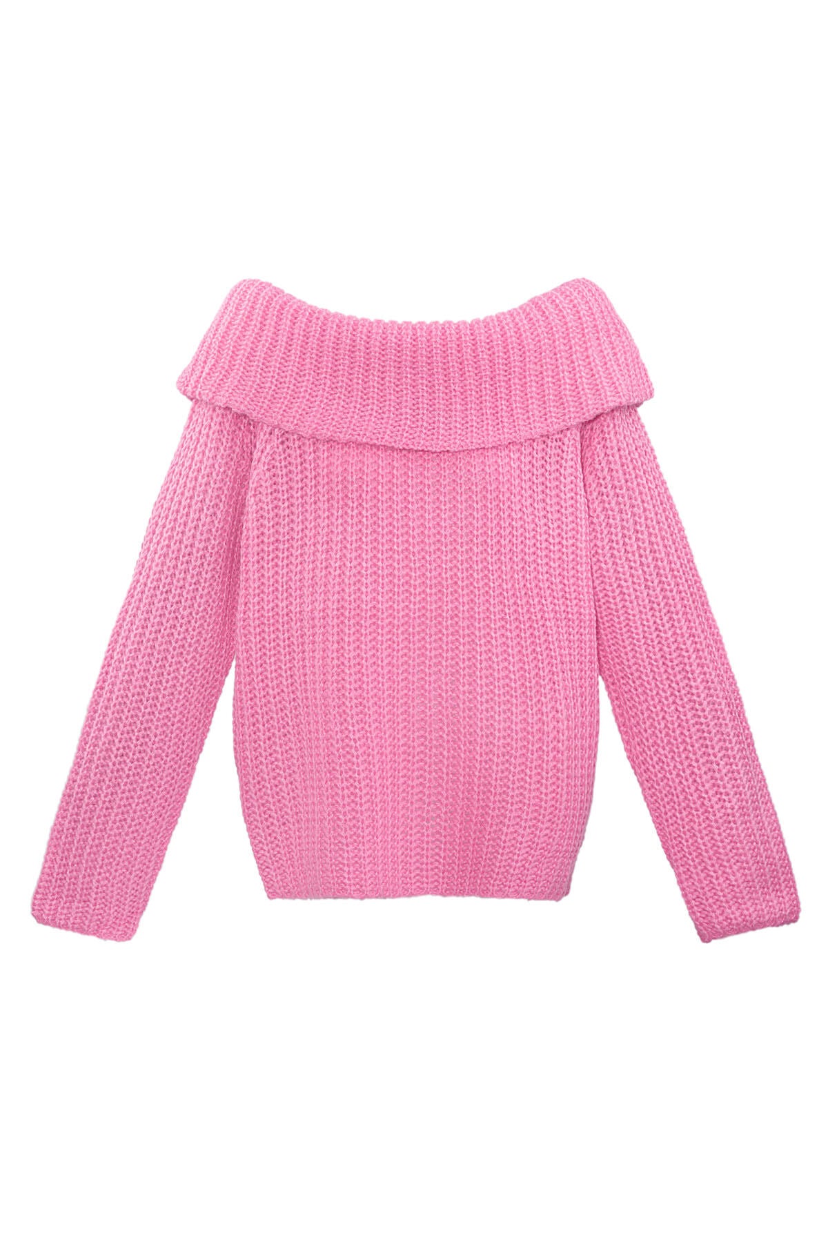 Recycled Polyester Blend Truien Off-Shoulder
