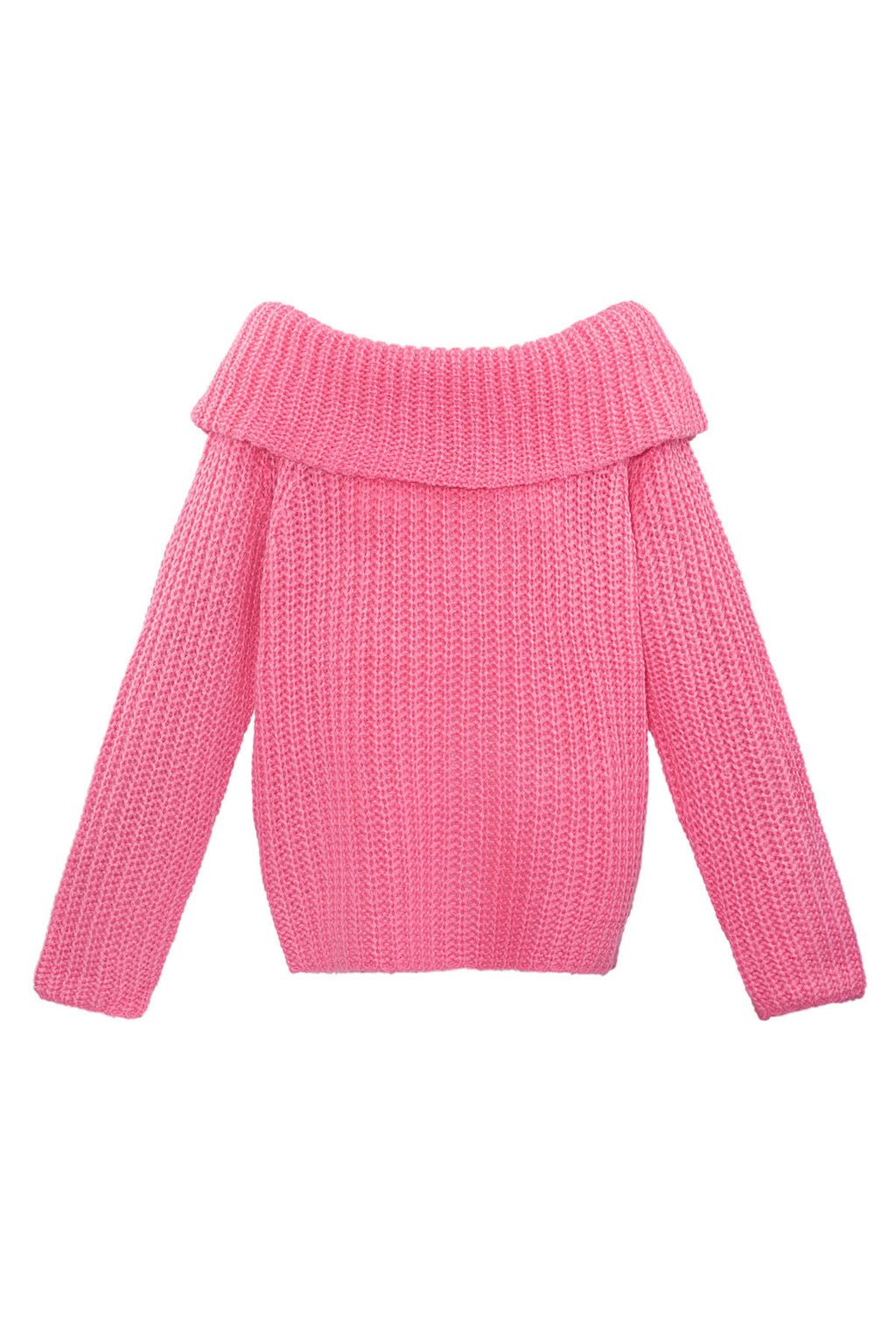 Recycled Polyester Blend Truien Off-Shoulder