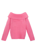 Recycled Polyester Blend Truien Off-Shoulder