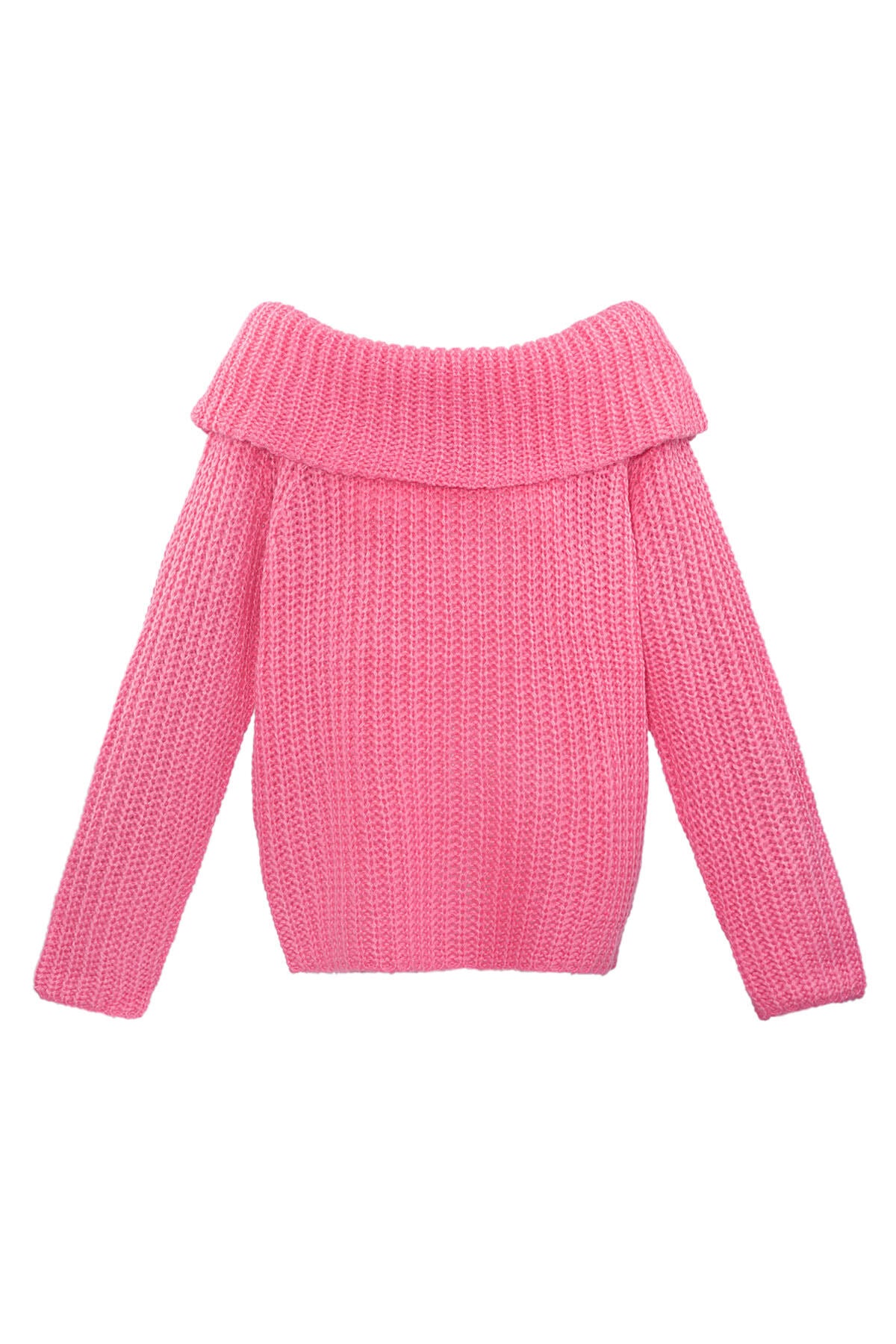 Recycled Polyester Blend Truien Off-Shoulder