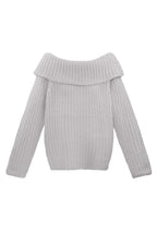 Recycled Polyester Blend Truien Off-Shoulder