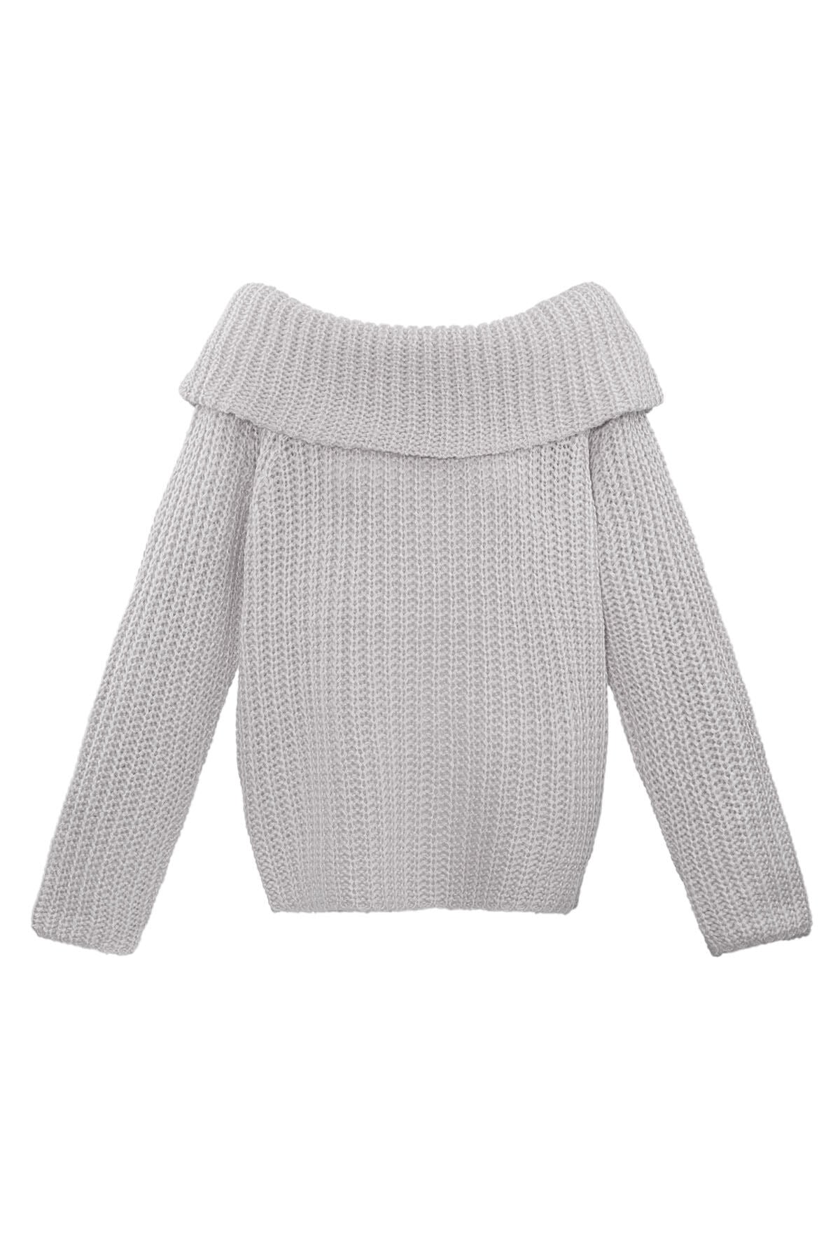 Recycled Polyester Blend Truien Off-Shoulder