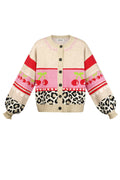 Gebreide Vrouwen Cardigan Herfst/Winter Kleurblok