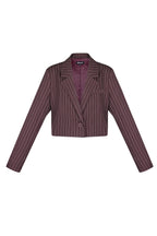 Polyester Cotton Blend Vrouwen Suit Set Conservatief Strepen
