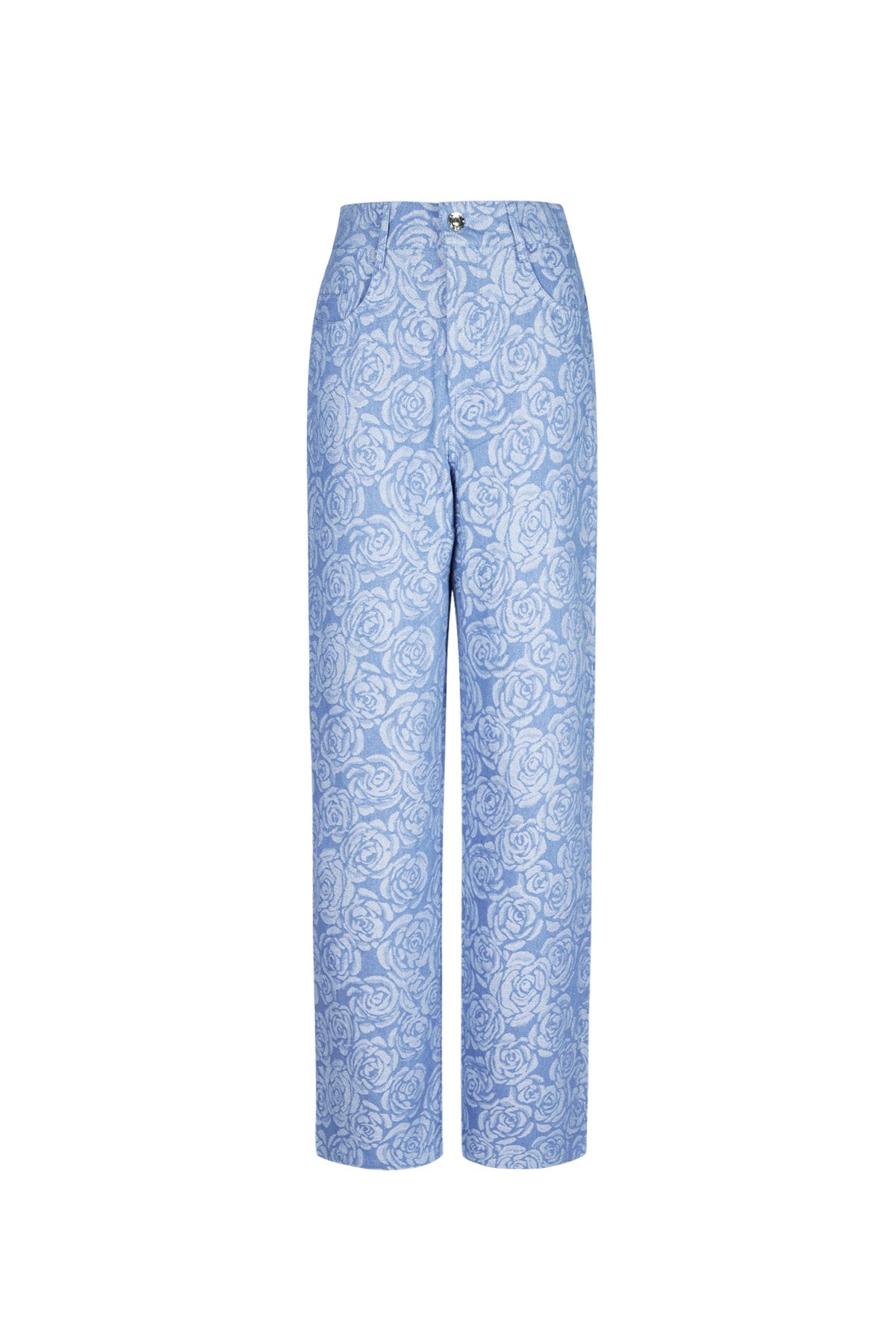 Vrouwen Rechte Broek Casual Bloemenprint