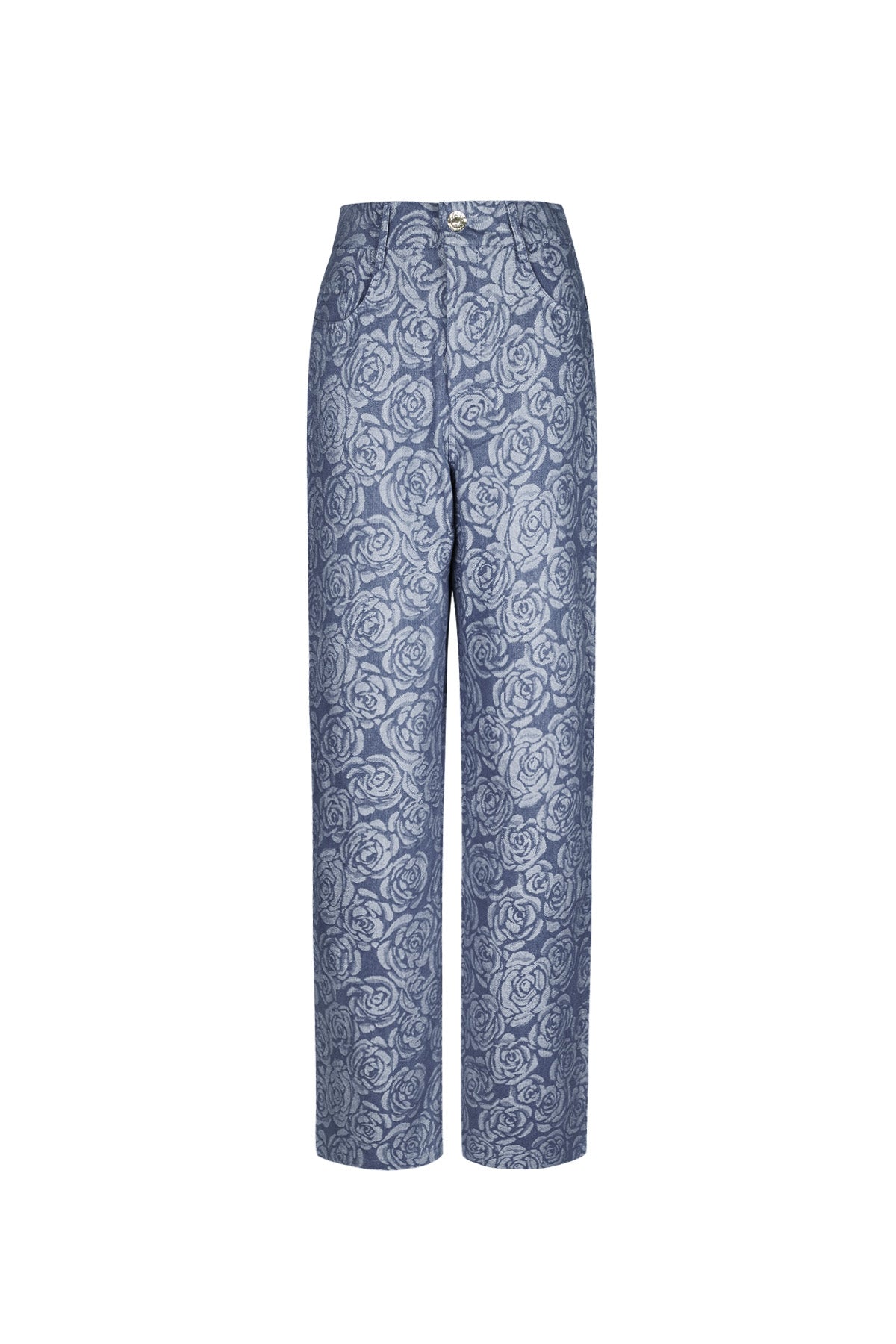 Vrouwen Rechte Broek Casual Bloemenprint