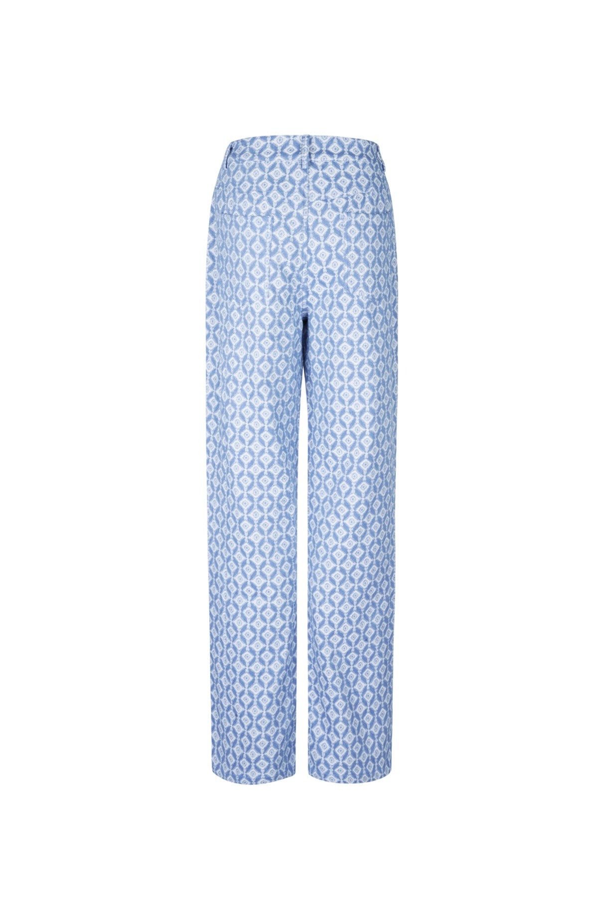 Vrouwen Rechte Broek Geometrisch Patroon