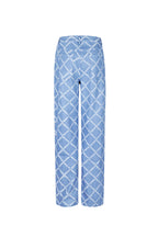 Cotton Woven Vrouwen Rechte Broek Plaid Casual