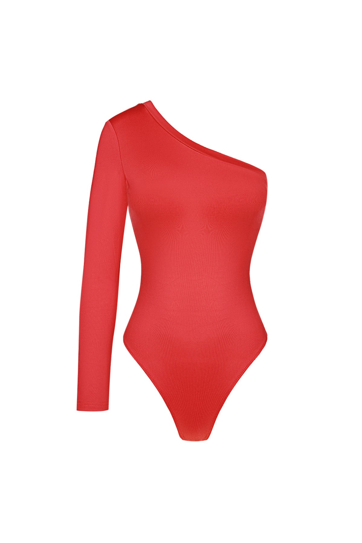 Een-schouder Bodysuit Asymmetrisch Ontwerp