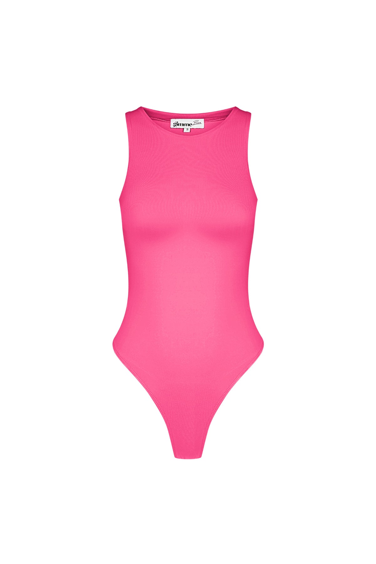 Mouwloze Body High Neck Form-Fitting