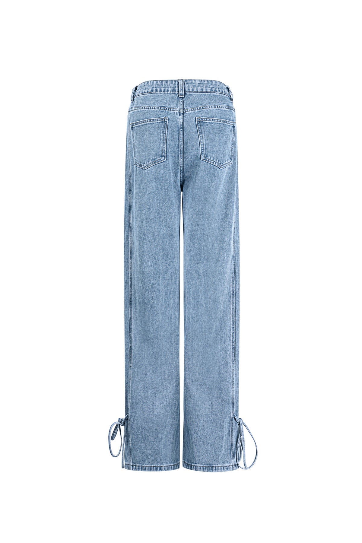 Rechte Jeans Casual Knopen Detail