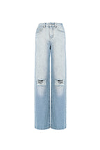 Straight Leg Jeans Ripped