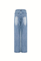 Straight Leg Jeans Ripped