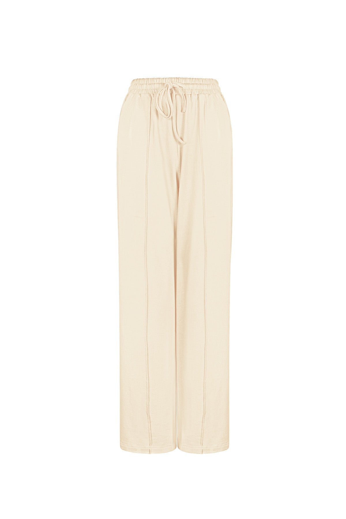 Wide Leg Pants Comfortabele Trekkoord Taille