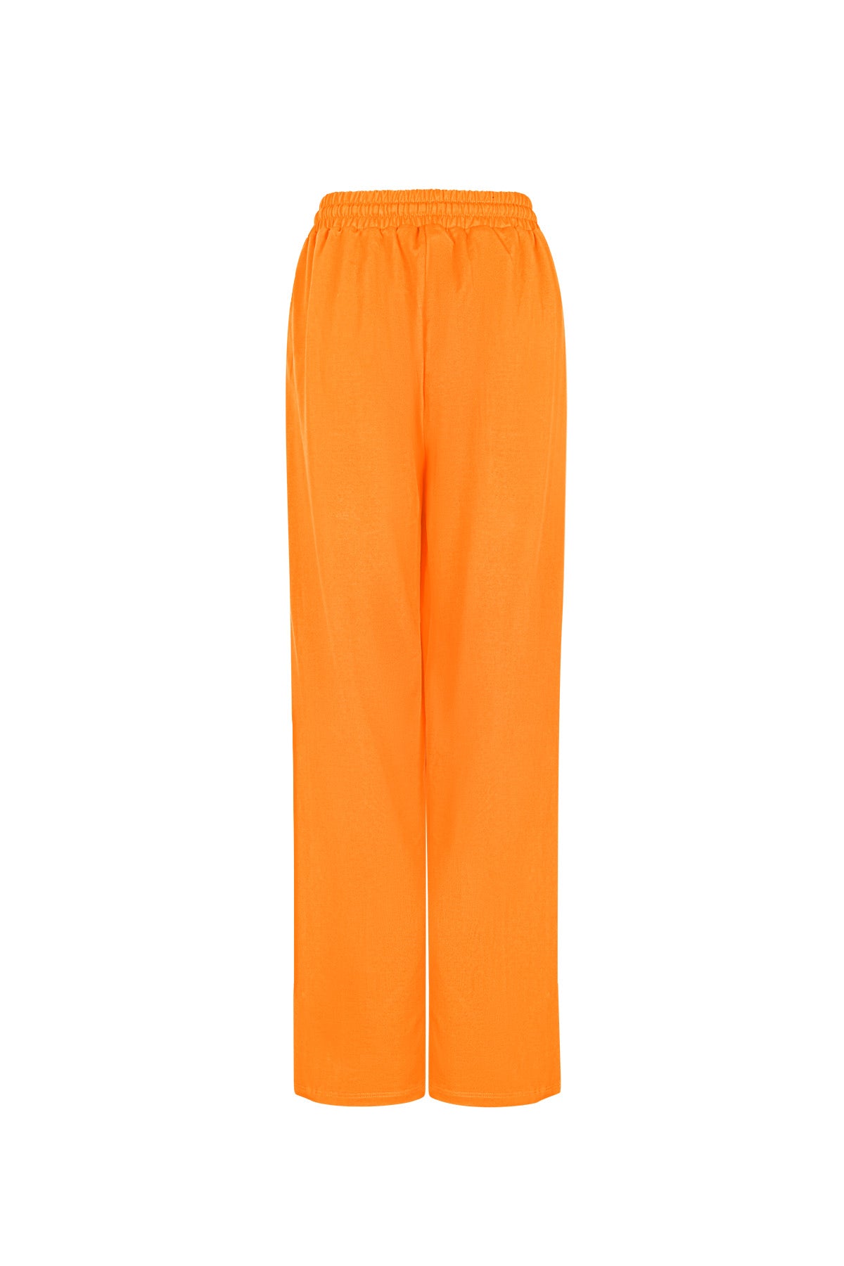 Wide Leg Pants Comfortabele Trekkoord Taille