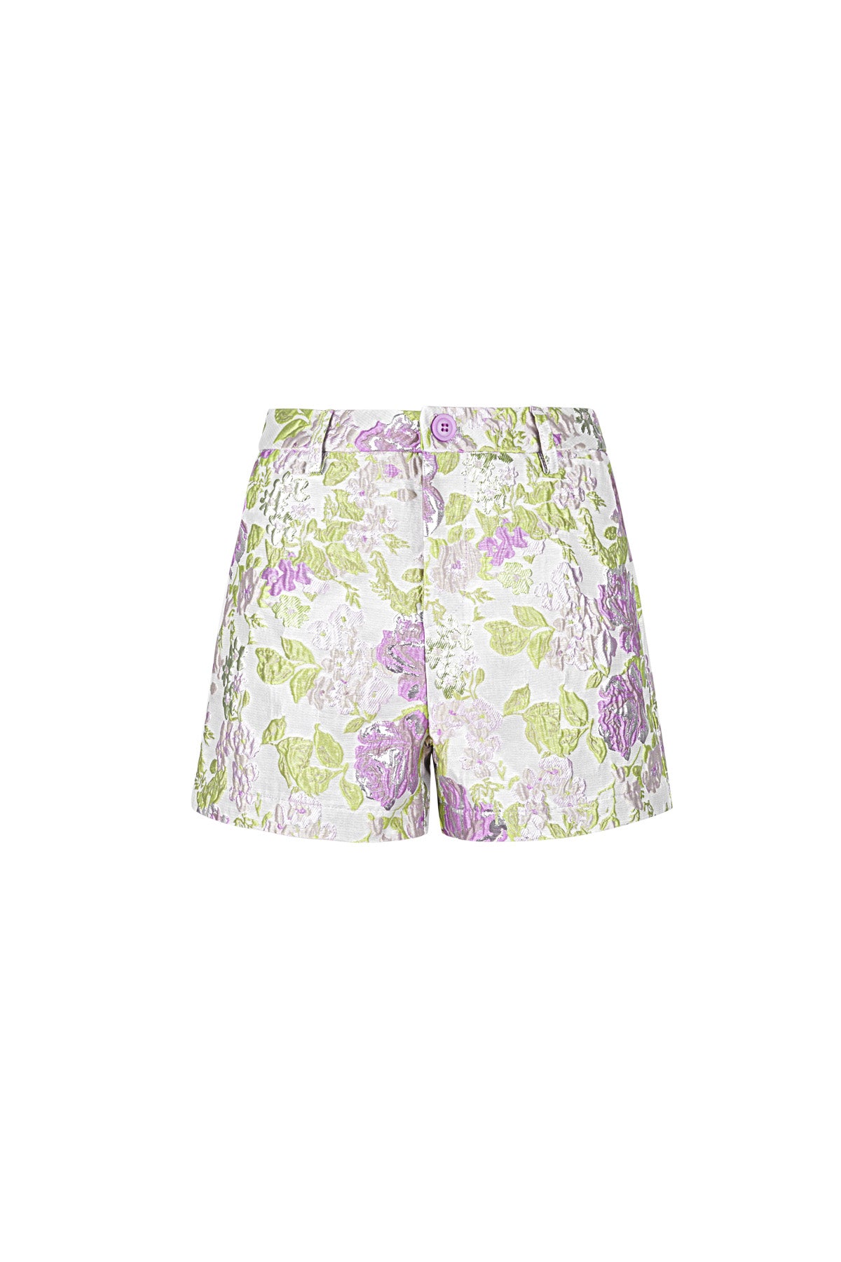 Geweven Shorts Elegante Bloemenprint