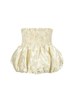 Zijdenmix Mouwloze Top Peplum