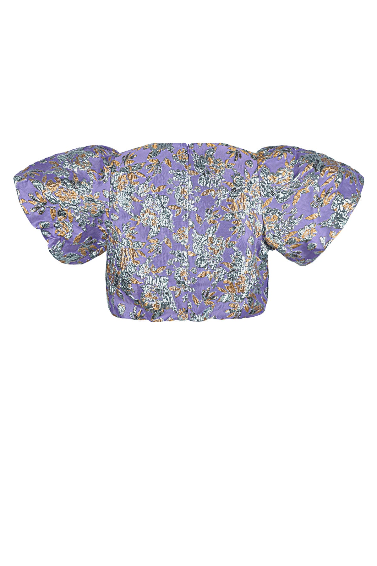Korte Mouw Top Puff Sleeve Bloemenprint