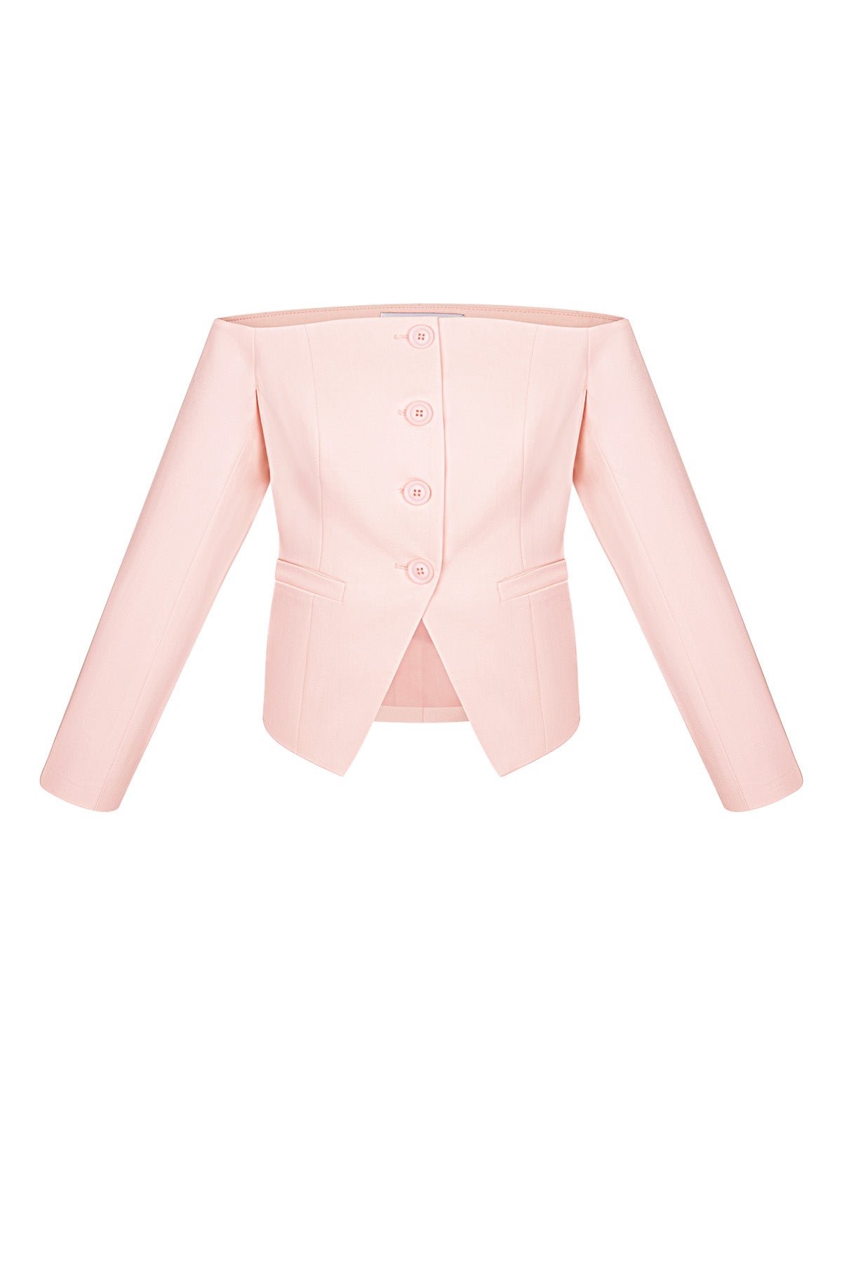 Vrouwen Off-Shoulder Lange Mouw Top Gesloten Voorkant Ontwerp
