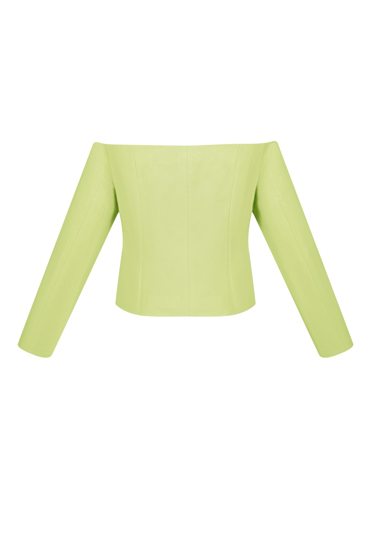 Vrouwen Off-Shoulder Lange Mouw Top Gesloten Voorkant Ontwerp