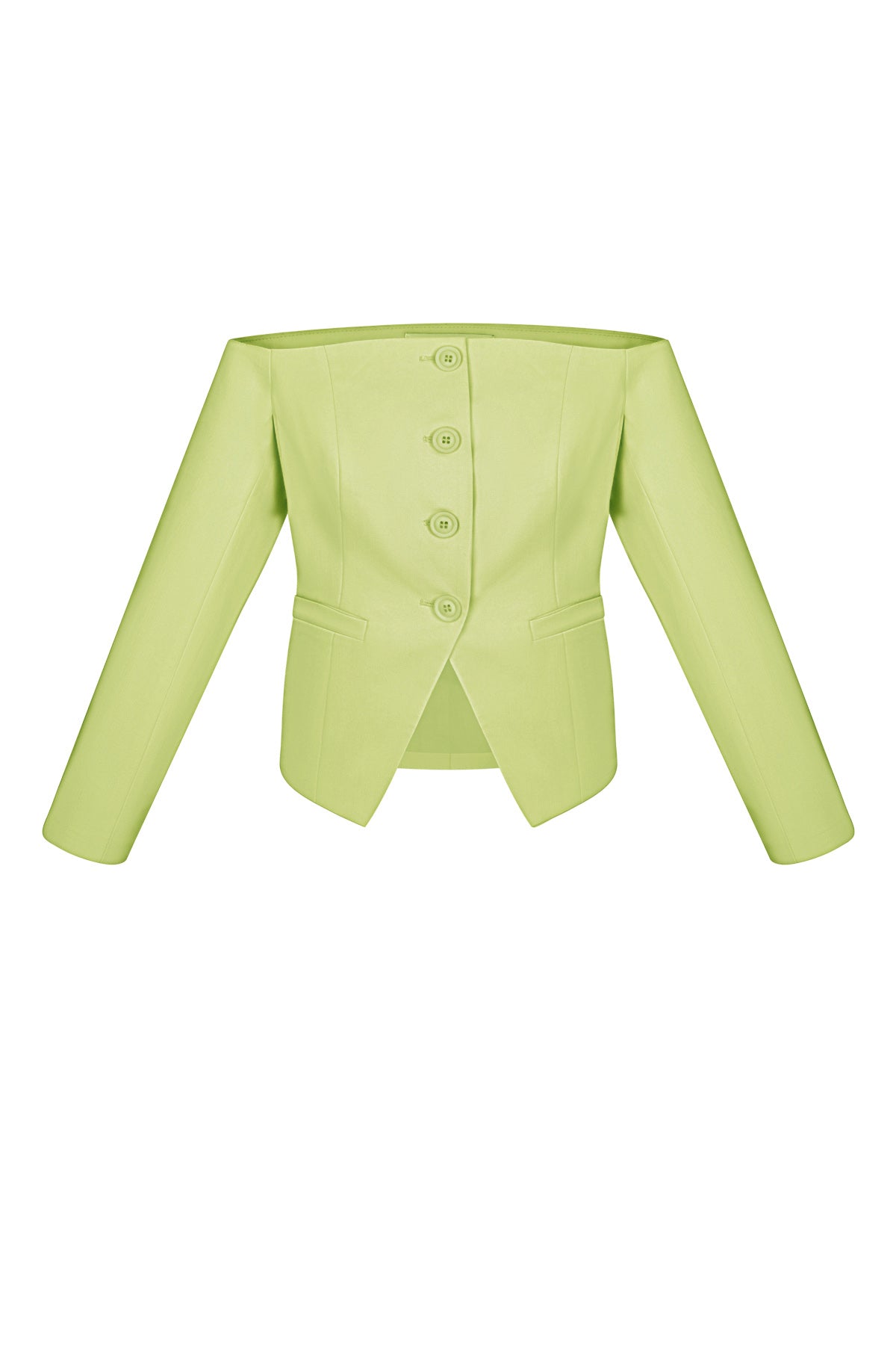 Vrouwen Off-Shoulder Lange Mouw Top Gesloten Voorkant Ontwerp