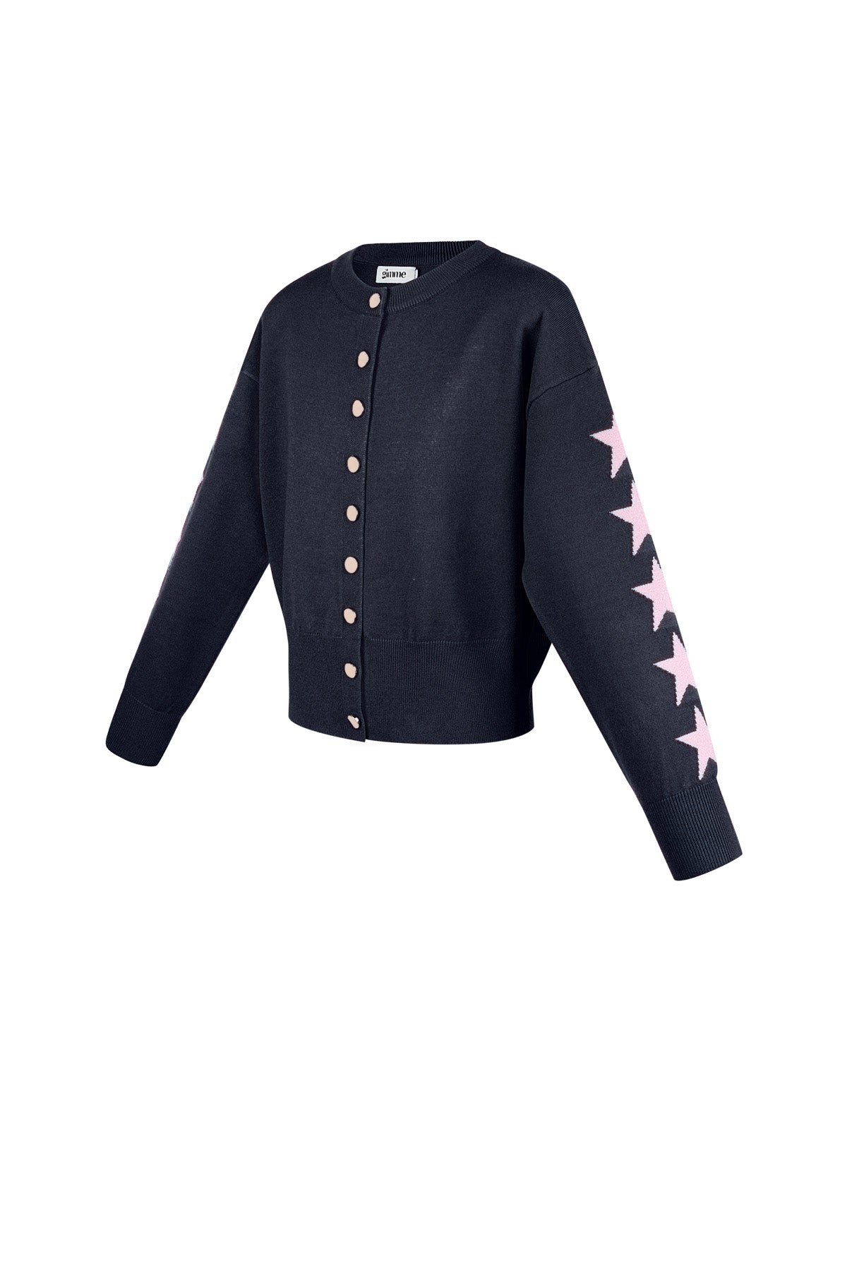 Gebreide Cardigan Vrouwen Kort Model Sterrenpatroon